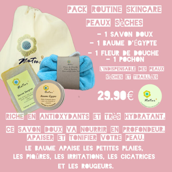 Pack routine skincare peau sèche